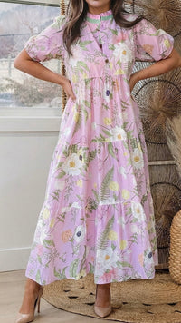 Bloom Midi Dress Soft Pink