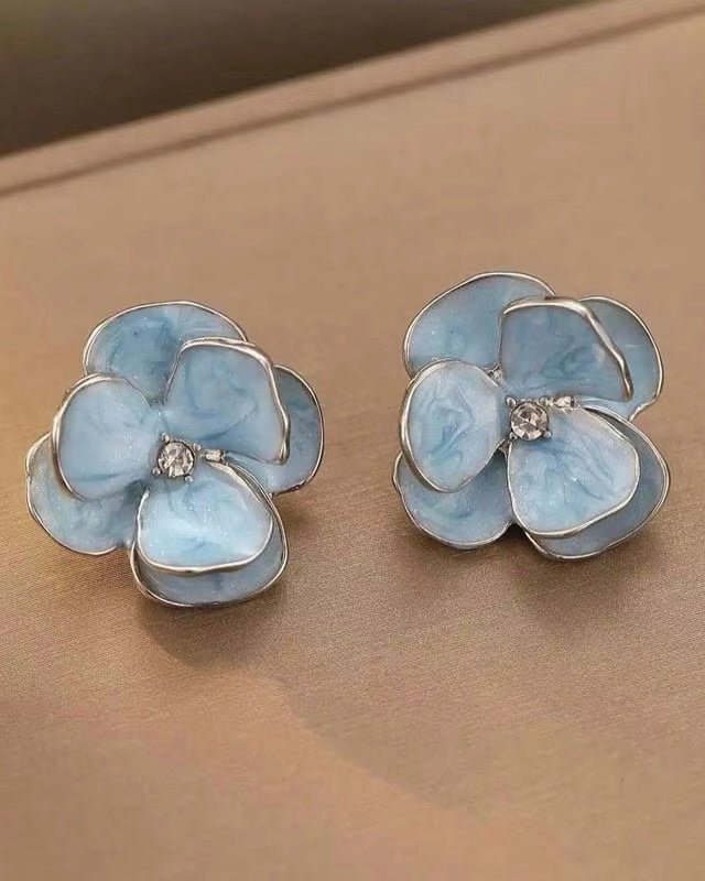 FME359 Flower Enamel Blue