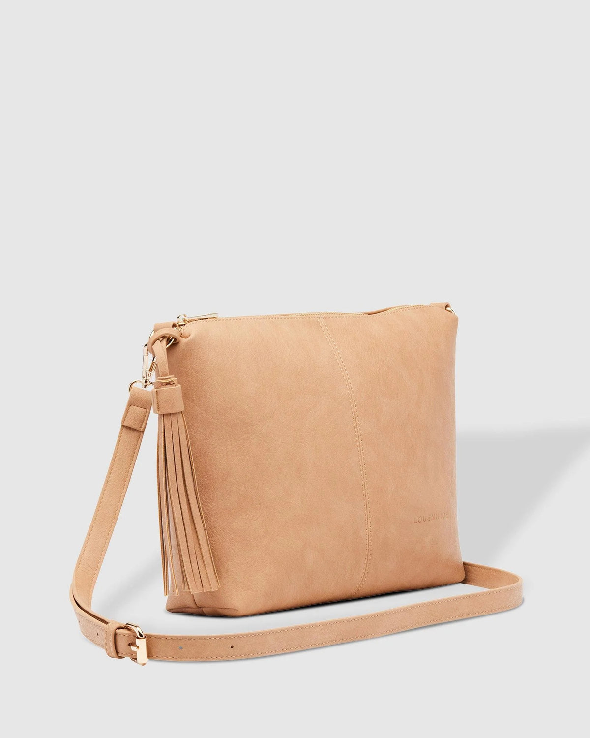 Daisy Stripe Crossbody Bag Camel