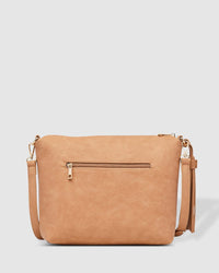 Daisy Stripe Crossbody Bag Camel