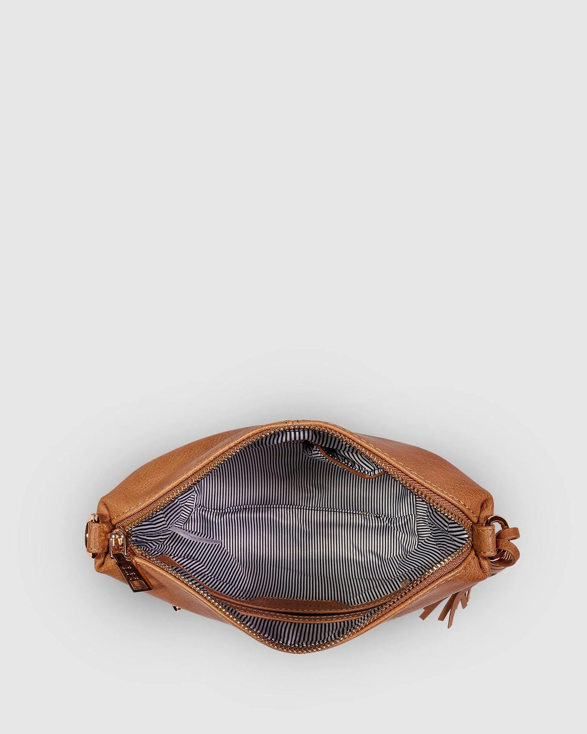 Daisy Stripe Crossbody Bag Camel