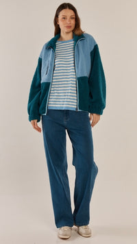 Jayne Fleece Teal