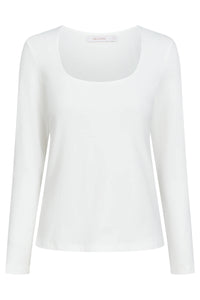 Naria Scoop Neck Top Ivory