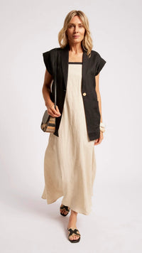 Maris Blazer Vest Black