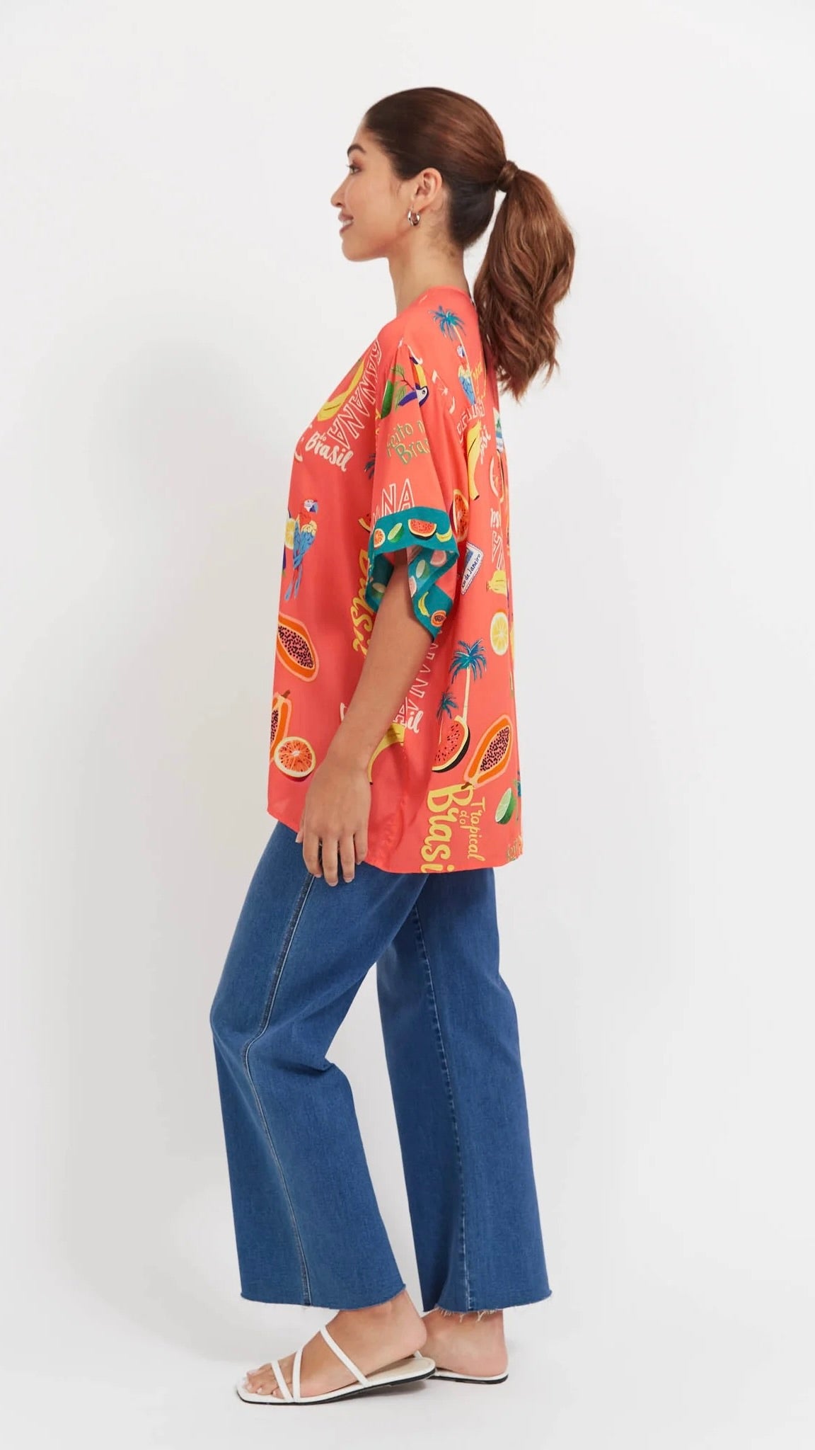 Cabana Button Top Brasil Coral