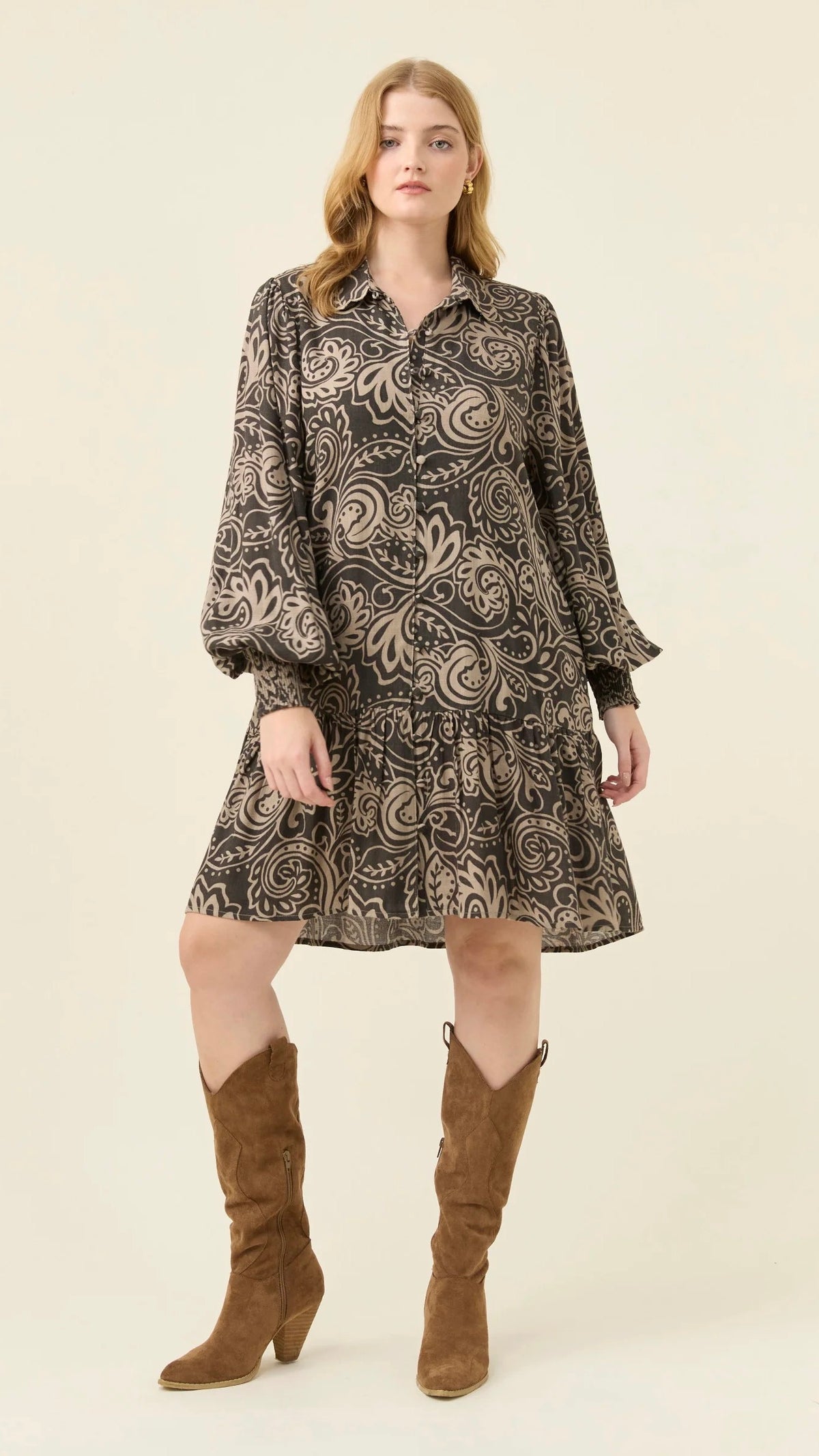 Grace Shirt Dress Paisley