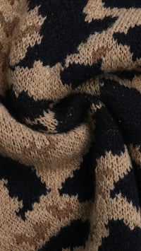Tie Front Cardigan Animal