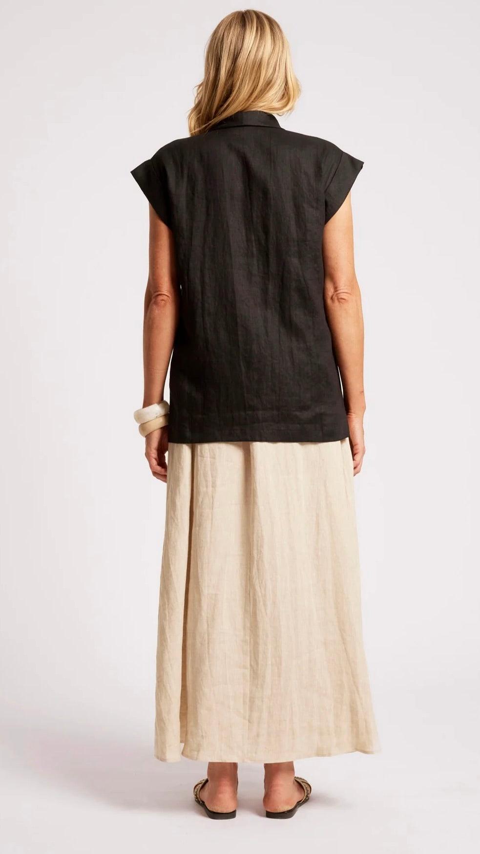 Maris Blazer Vest Black