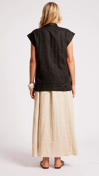 Maris Blazer Vest Black