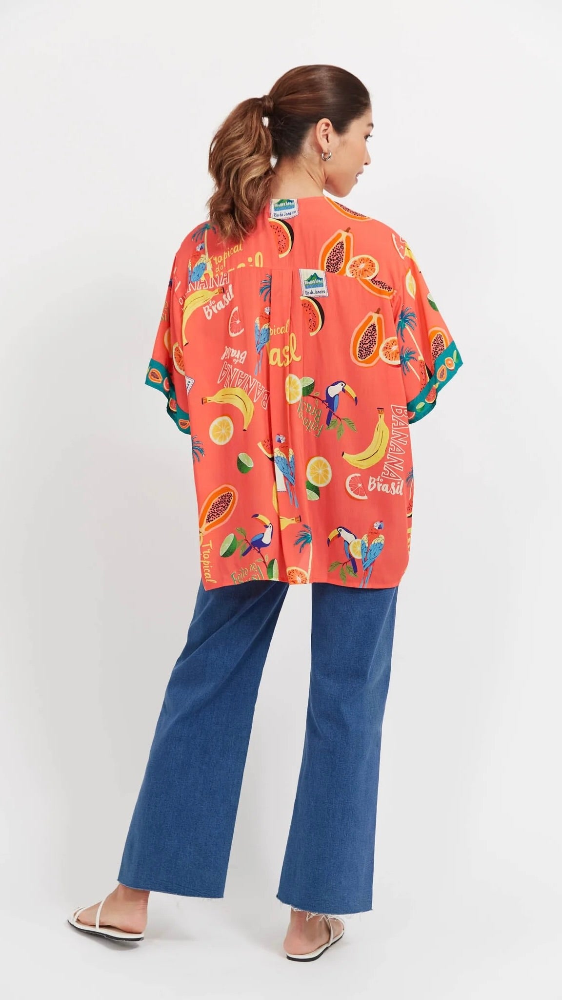 Cabana Button Top Brasil Coral