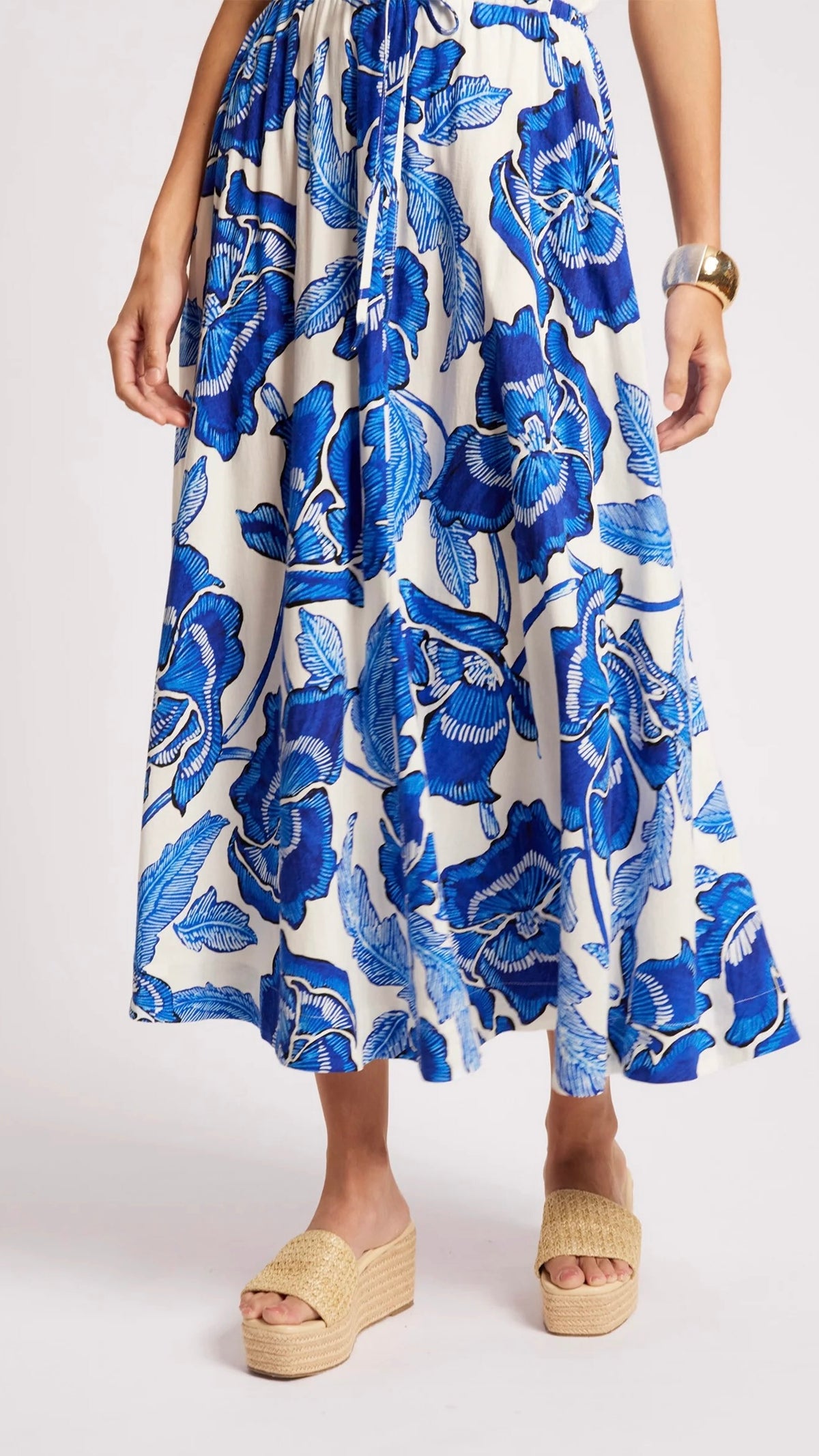 Gaia Maxi Skirt Azure