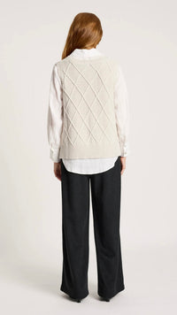 Liora Knit Vest Bisque