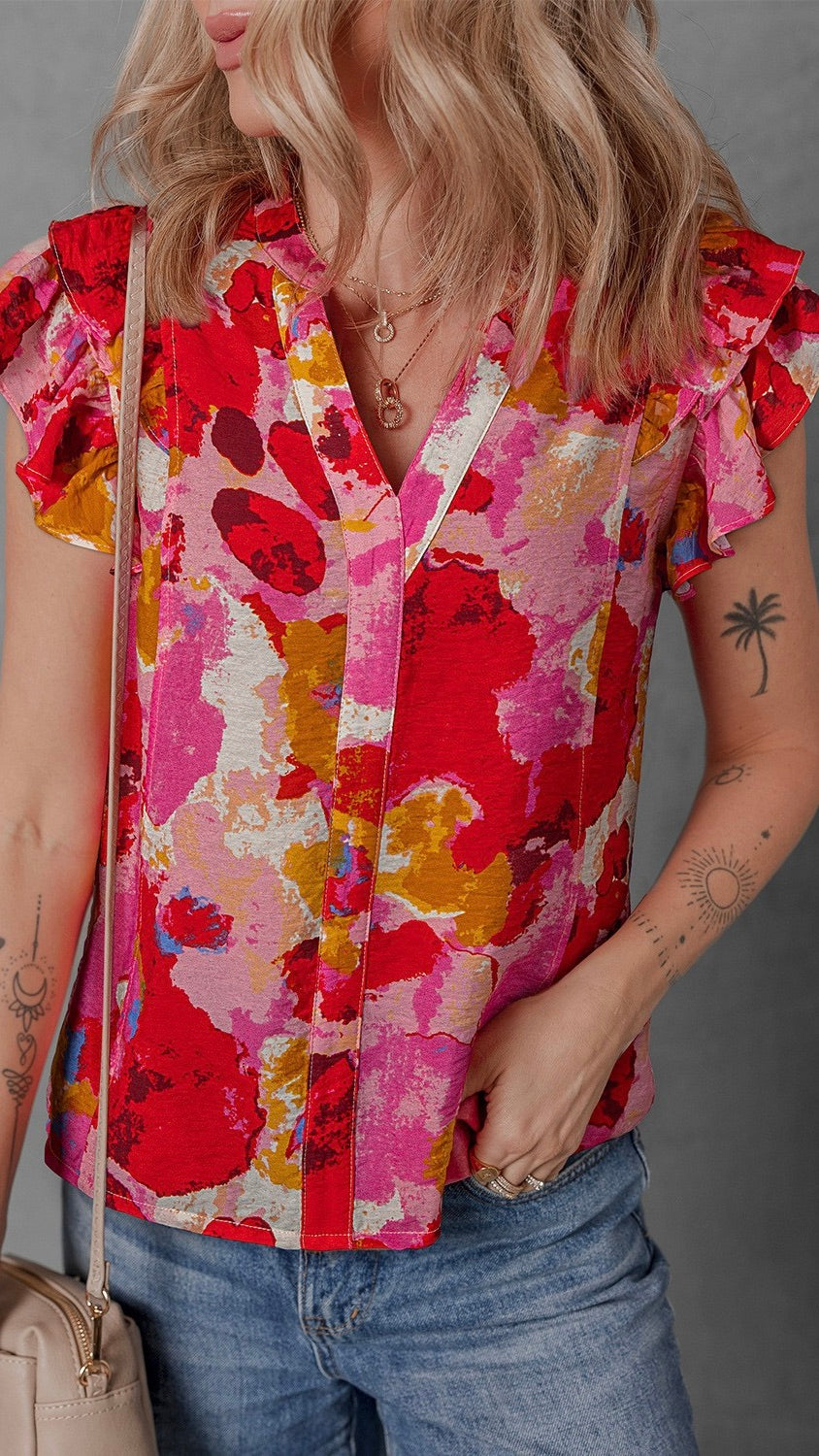 Happy Hour Ruffle Tank