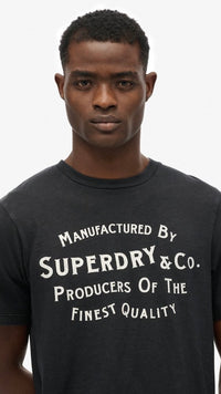 Copper Label Relaxed Tee Washed Black