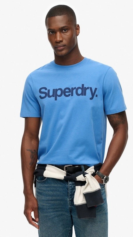 Superdry Core Logo Tee Monaco Blue