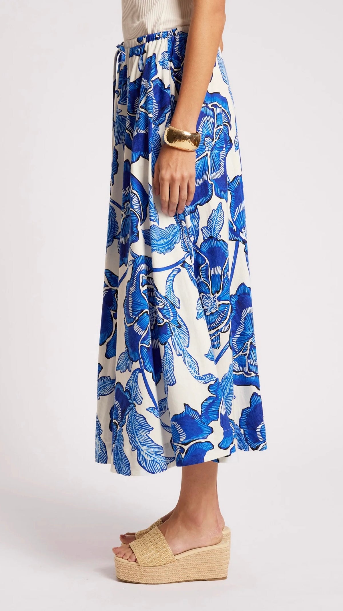 Gaia Maxi Skirt Azure