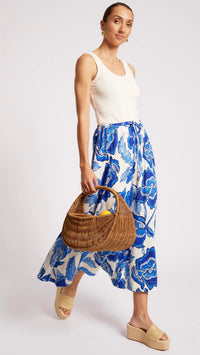 Gaia Maxi Skirt Azure