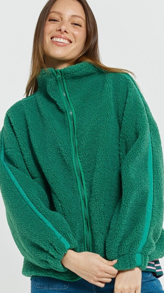 Aubrey Fleece Green