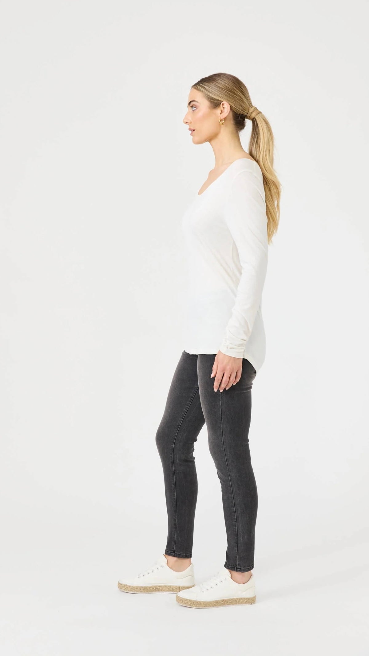 Basic Long Sleeve White