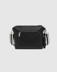 Kasey Stripe Crossbody Bag Black