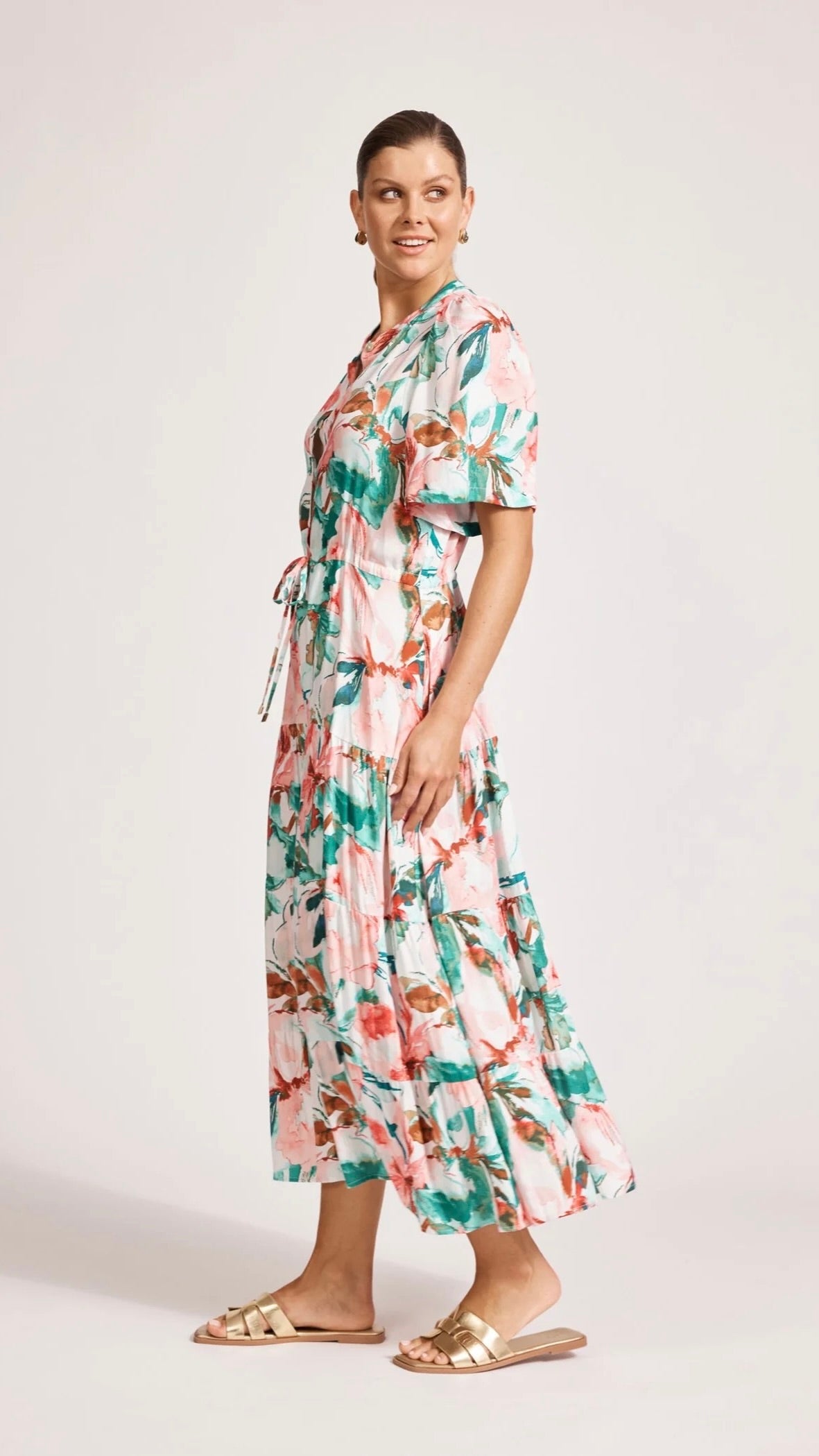 Alegria Tiered Maxi Dress Estate