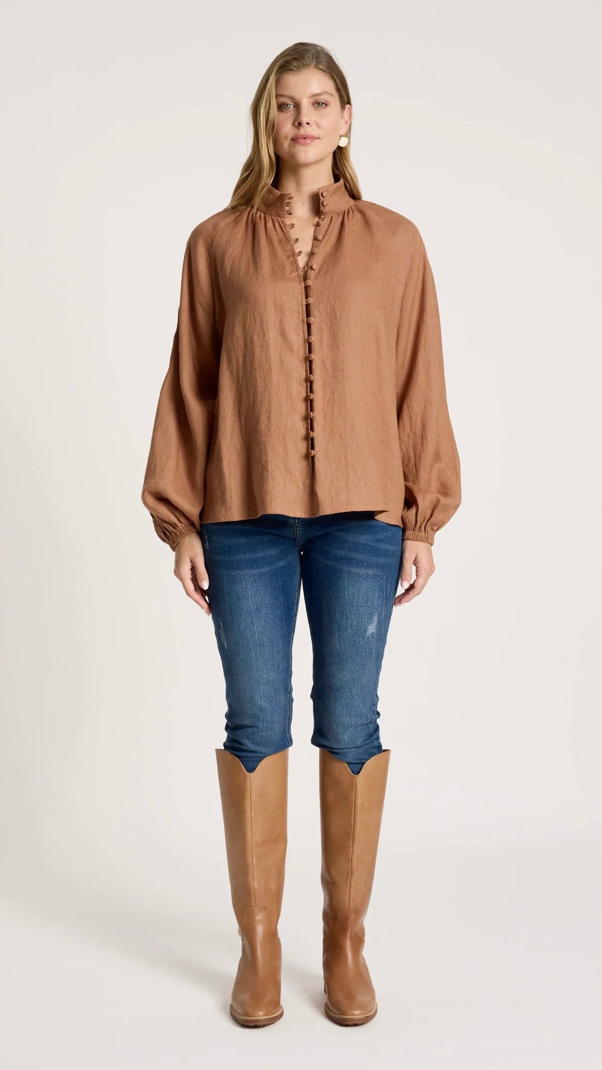 Bajau Button Shirt Clay