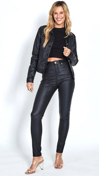 Rowan Jacket Wax Look Black