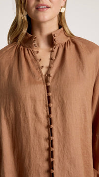 Bajau Button Shirt Clay