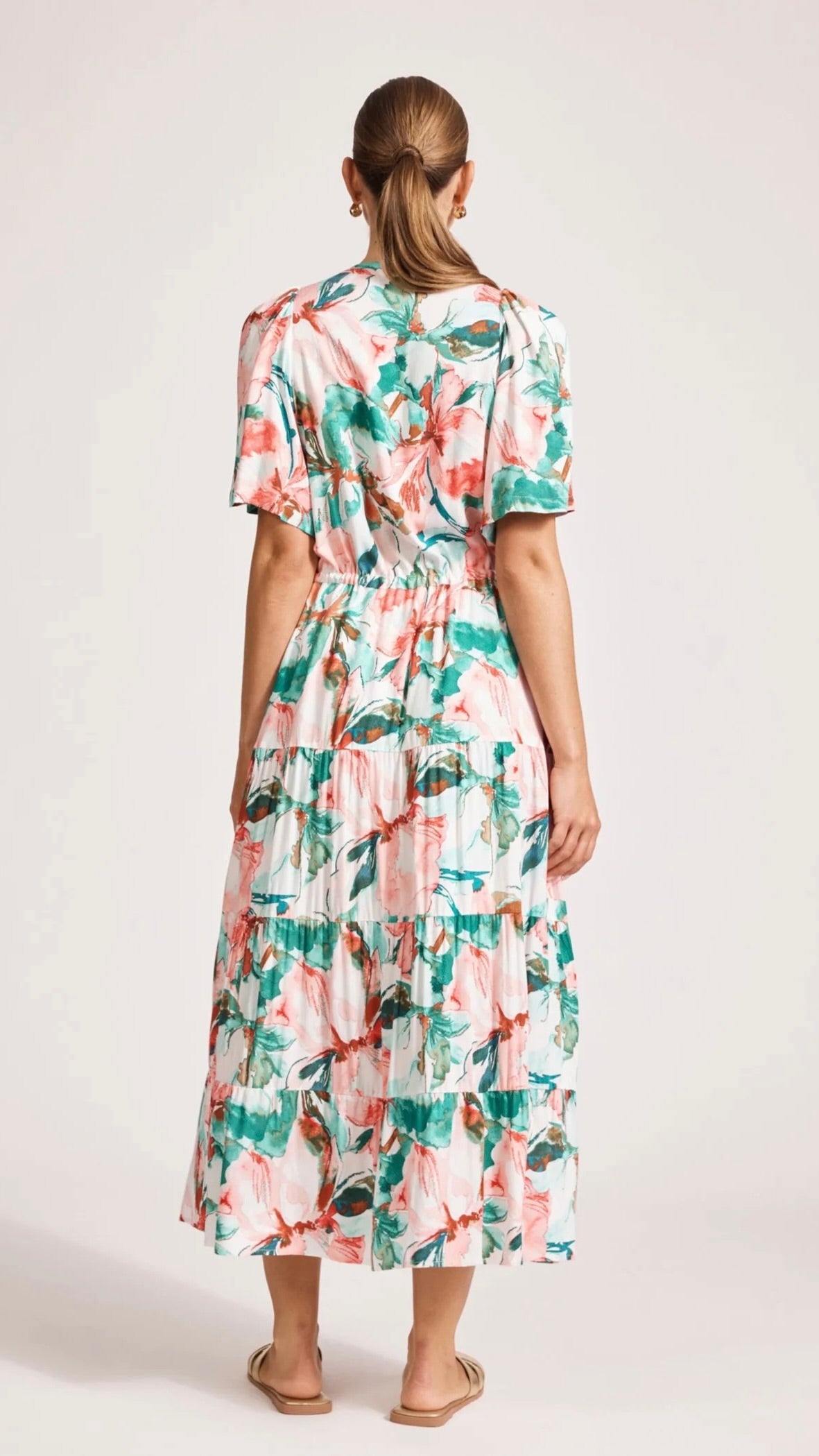 Alegria Tiered Maxi Dress Estate