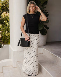 Kasey Stripe Crossbody Bag Black