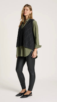Liora Knit Vest Char