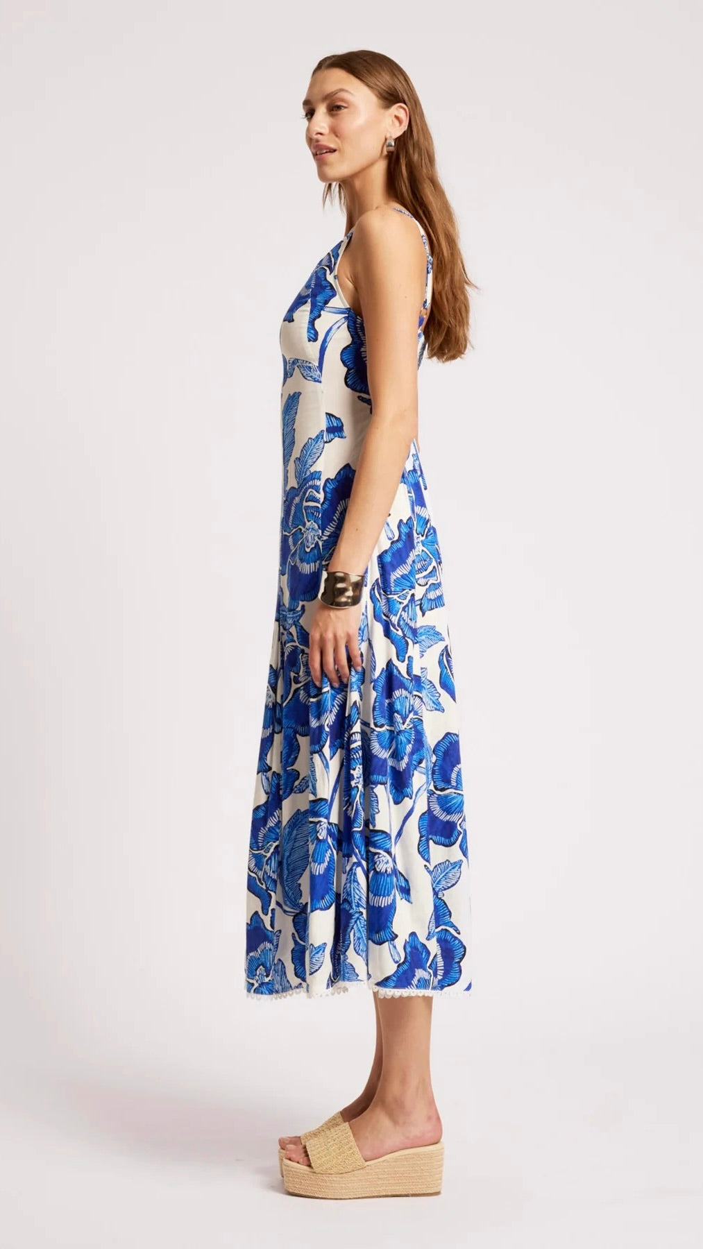 Gaia Tank Maxi Dress Azure