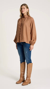 Bajau Button Shirt Clay