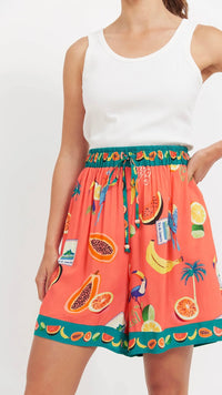 Cabana Short Brasil Coral