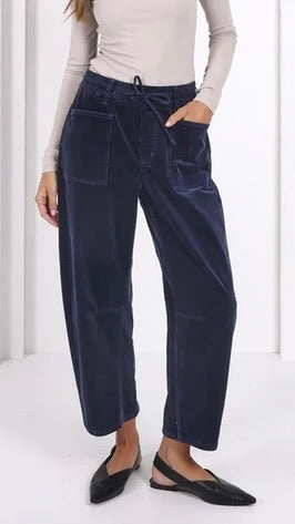 Monaco Leo Barrel Jeans Corduroy Smoke Navy (PRE ORDER)