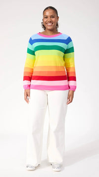 Vermont Stripe Jumper Rainbow