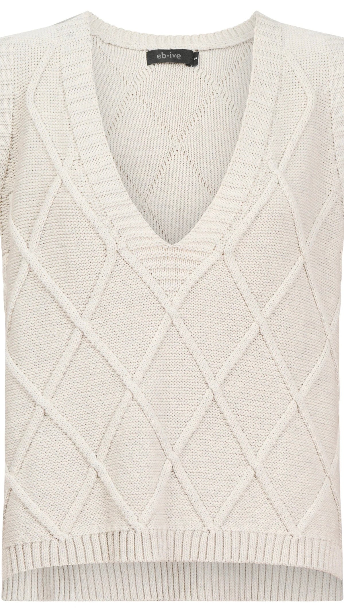 Liora Knit Vest Bisque