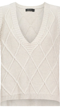 Liora Knit Vest Bisque
