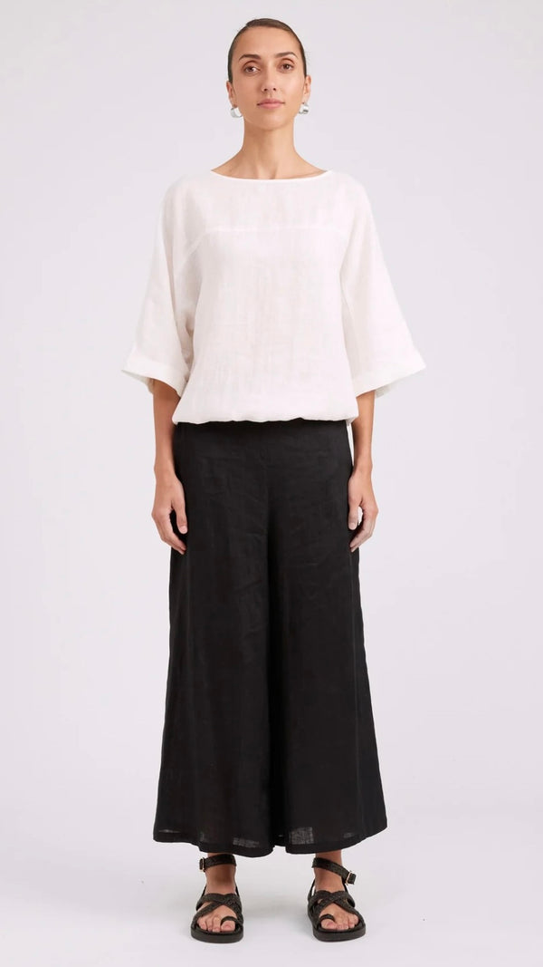 Studio Button Top/Jacket White