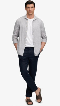 Superdry Merchant Linen Pant Navy