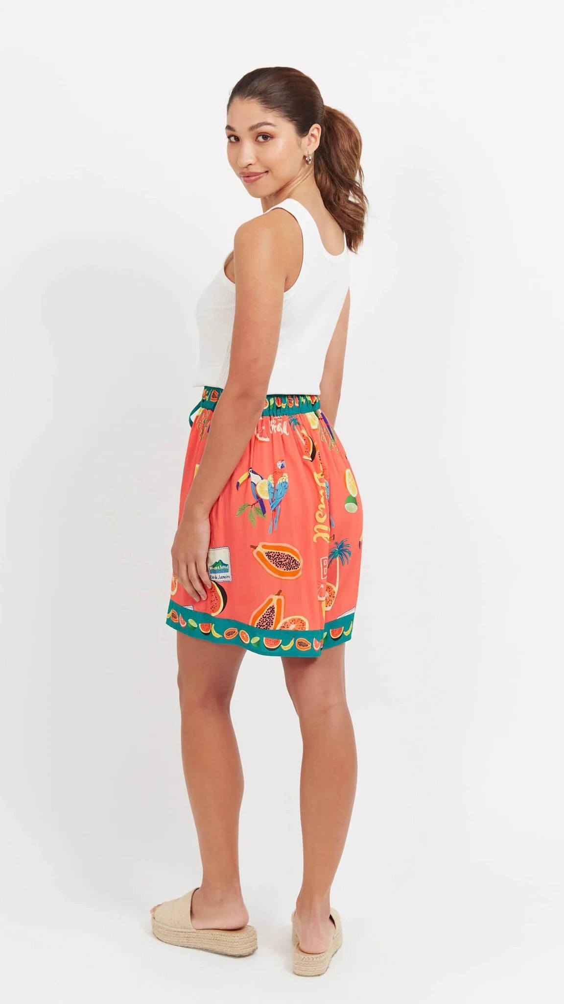 Cabana Short Brasil Coral