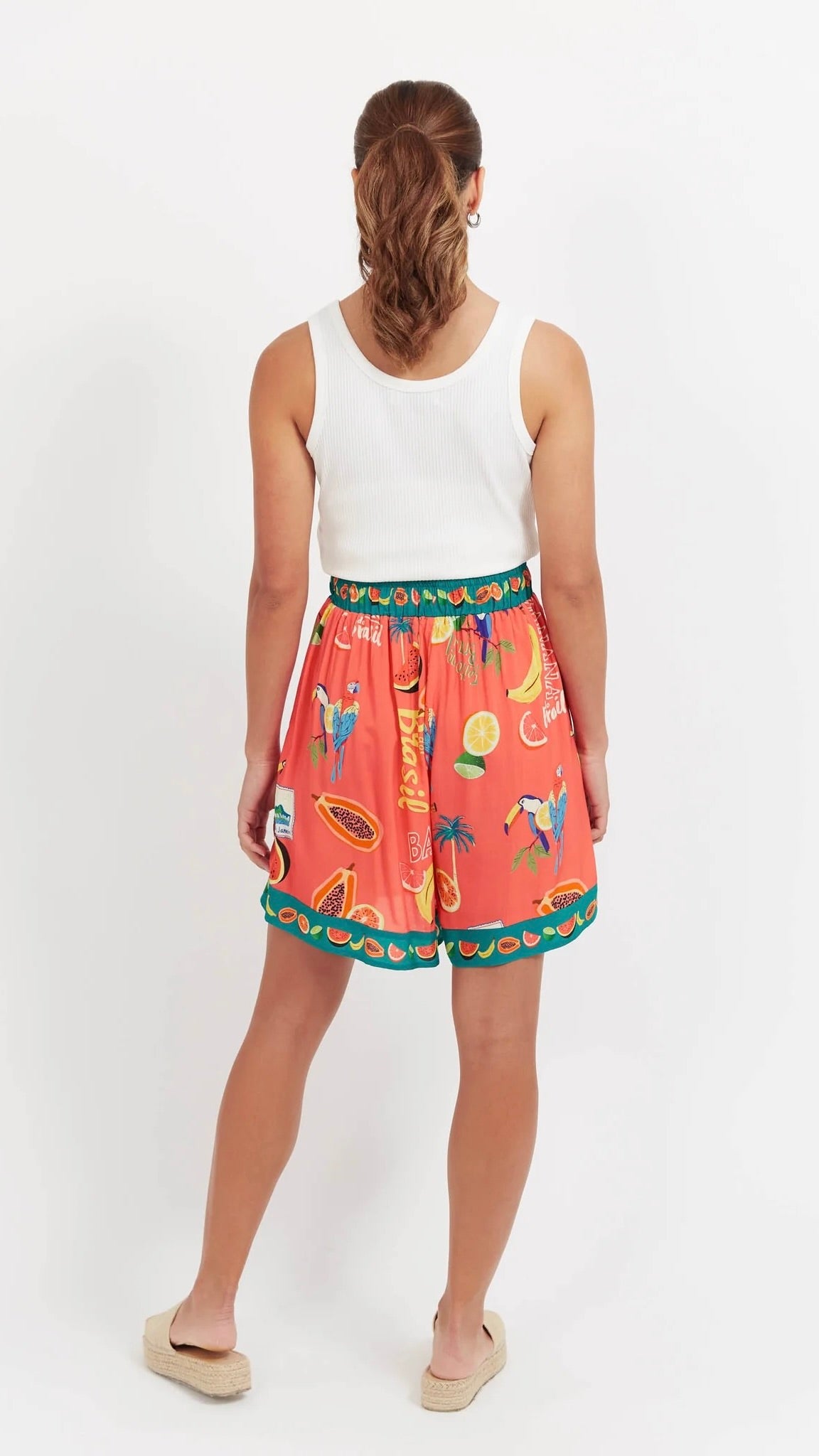 Cabana Short Brasil Coral