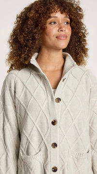 Liora Crop Cardigan Bisque