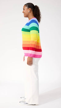 Vermont Stripe Jumper Rainbow