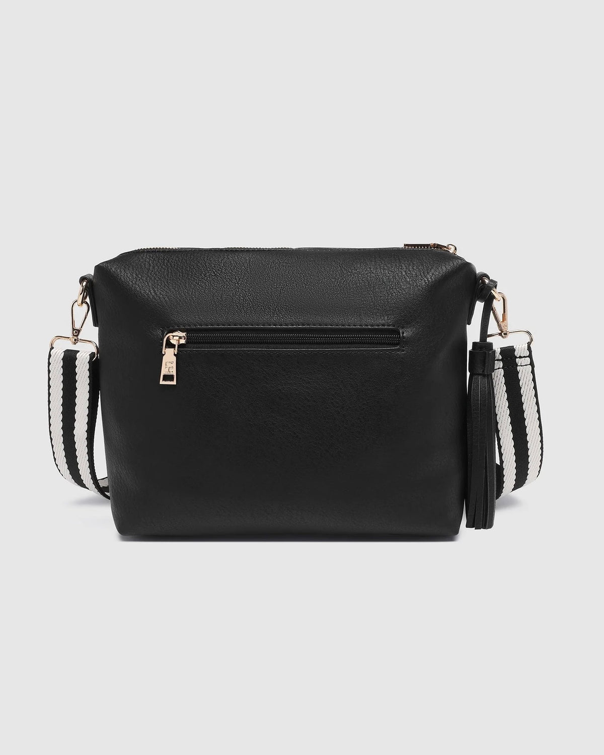 Daisy Stripe Crossbody Bag Black