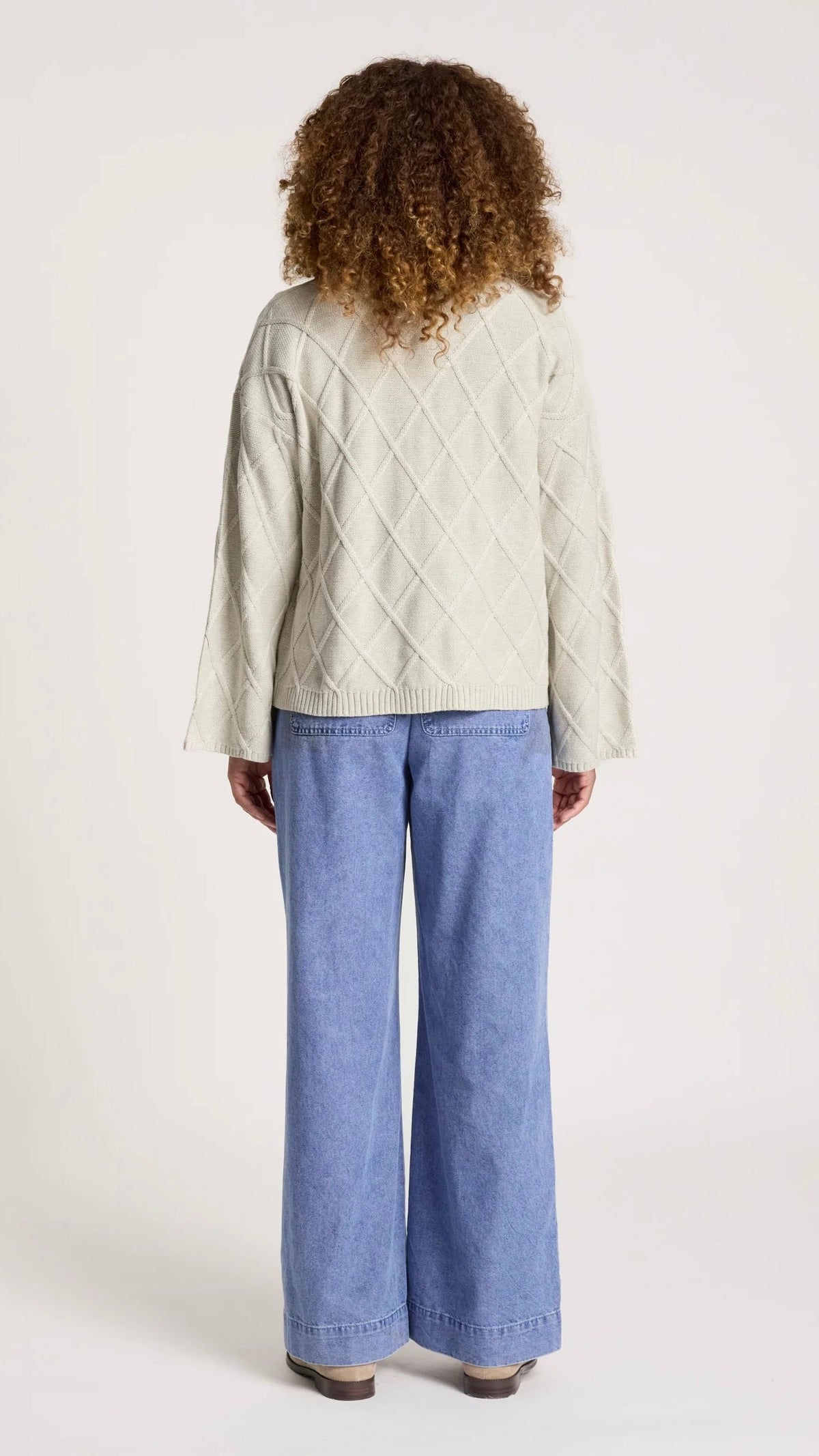 Liora Crop Cardigan Bisque