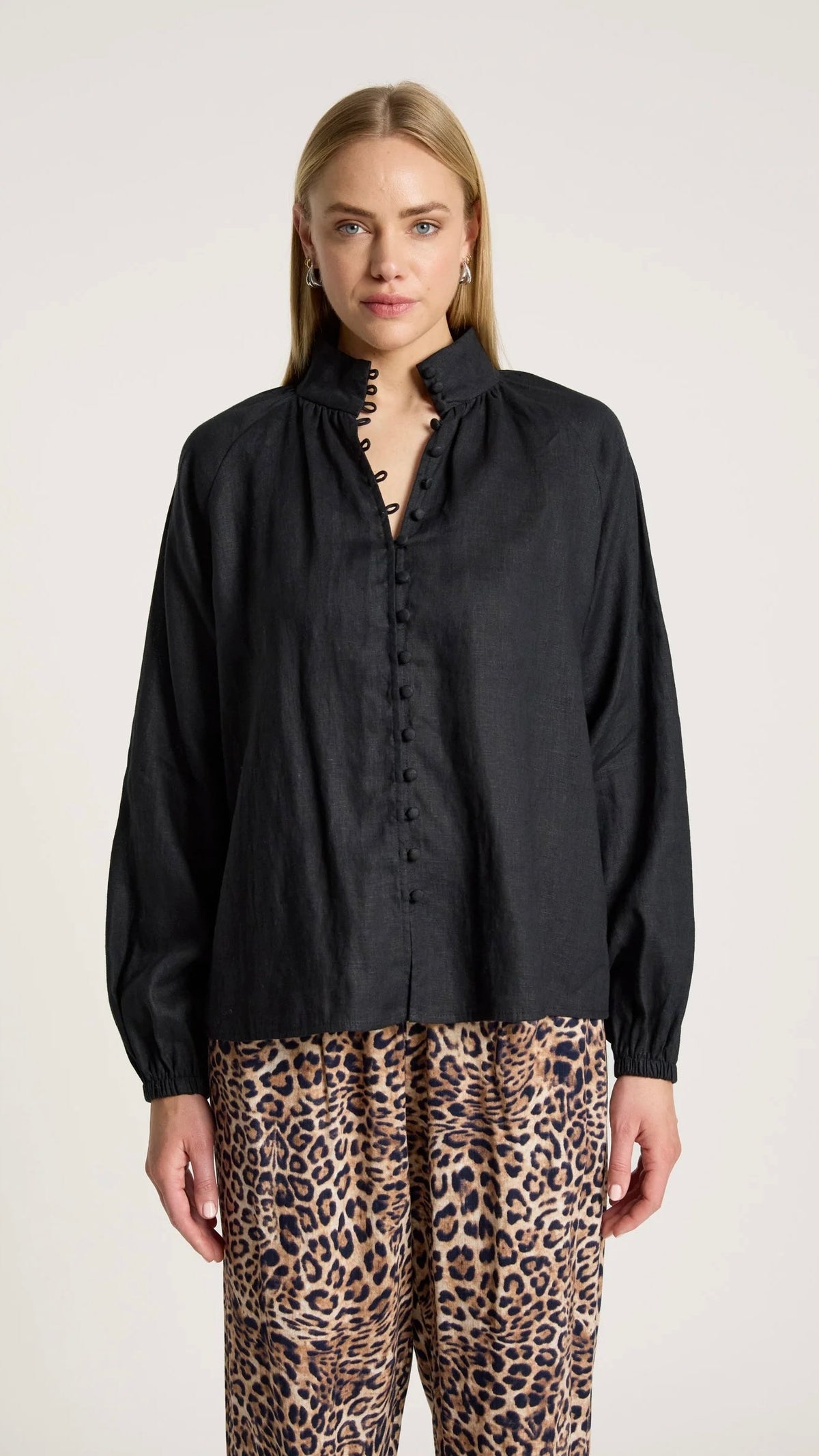 Bajau Button Shirt Black