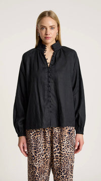 Bajau Button Shirt Black