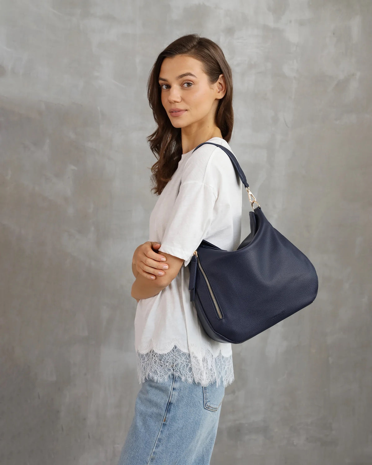 Nadia Shoulder Bag Navy