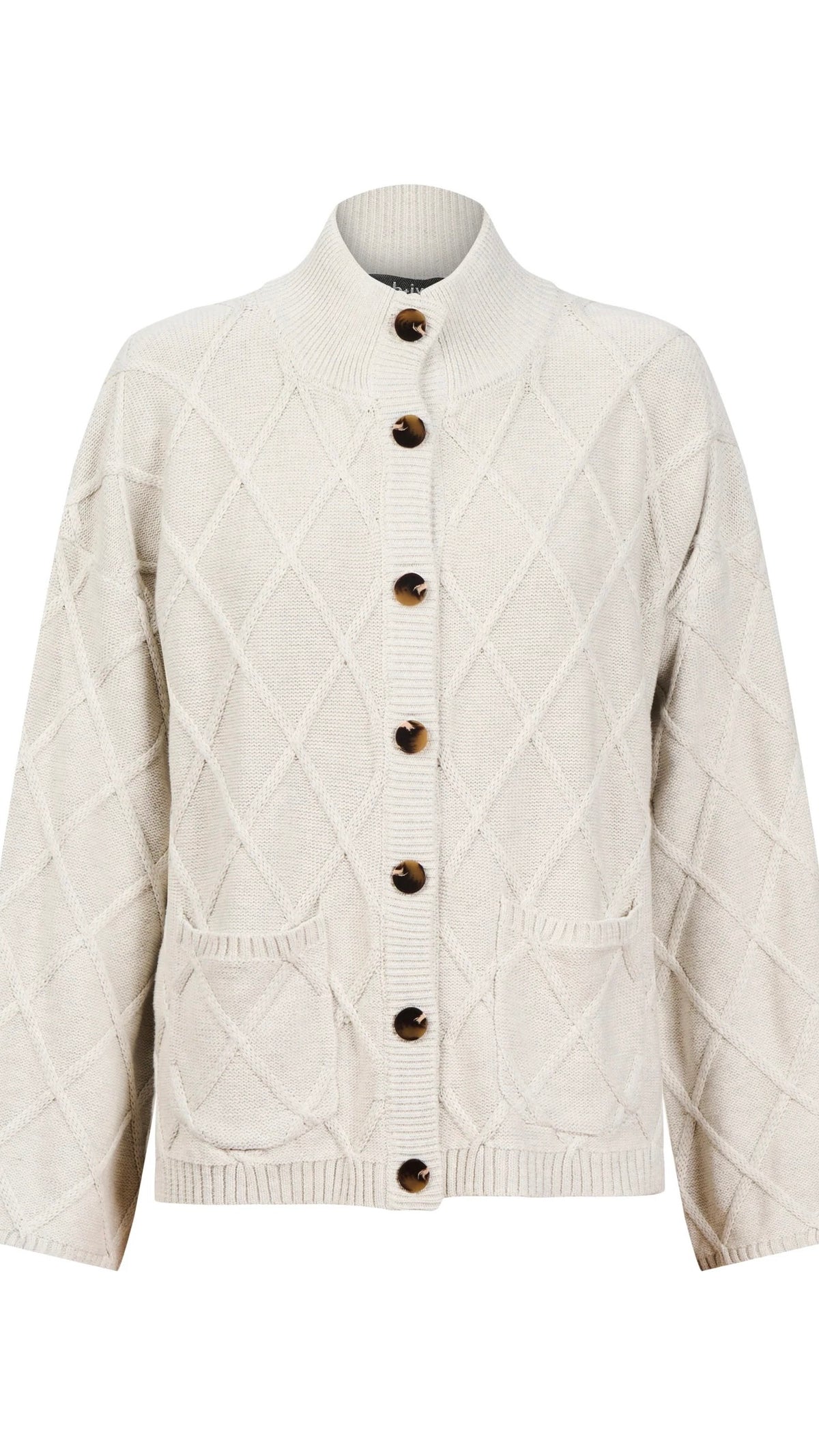 Liora Crop Cardigan Bisque